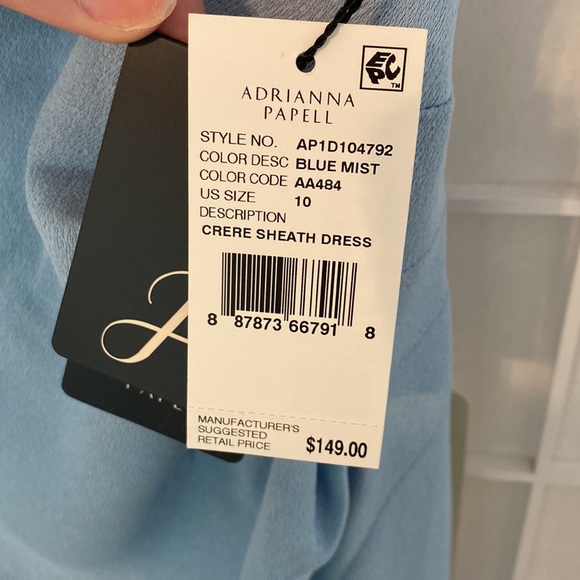 NWT Adrianna Papell Crere Sheath Dress - Picture 2 of 3